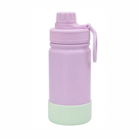 Botol Air Vakum Isolasi Stainless Steel dengan Pegangan untuk Penggunaan di Luar Ruangan, Berkemah, Olahraga, dan Gym