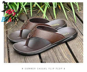 Sandalias de Playa de Verano para Hombre, con Parte Superior de Cuero Genuino, Suela de PU Suave, Deportivas, Impermeables, Transpirables y Ligeras - Product Image 5