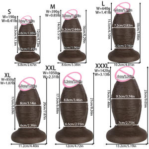 Dildo XXL en silicone liquide double dureté, jouet de simulation, plug anal, jouets sexuels pour adultes, jouets de plaisir pour adultes, dildos - Product Image 6