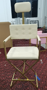 Mobiliario de Salón Sillas Cosméticas de Moda para <span class=keywords><strong>Uñas</strong></span> Silla de Maquillaje Plegable con Reposacabezas Taburete de Maquillaje para Dama - Product Image 3