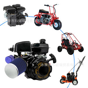 โคลแมน 70 ซีซี 4 จังหวะเครื่องยนต์ระบายความร้อนด้วยอากาศชุดคาร์บูเรเตอร์สำหรับรถจักรยานยนต์โกคาร์ทซ่อมพร้อมตัวกรองอากาศสีฟ้า - Product Image 1