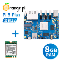 AIsmartlink Orange Pi 5 Plus papan pengembangan, dengan Chip octa-core Rockchip RK3588, dukungan & opsi memori Decoding Video 8K
