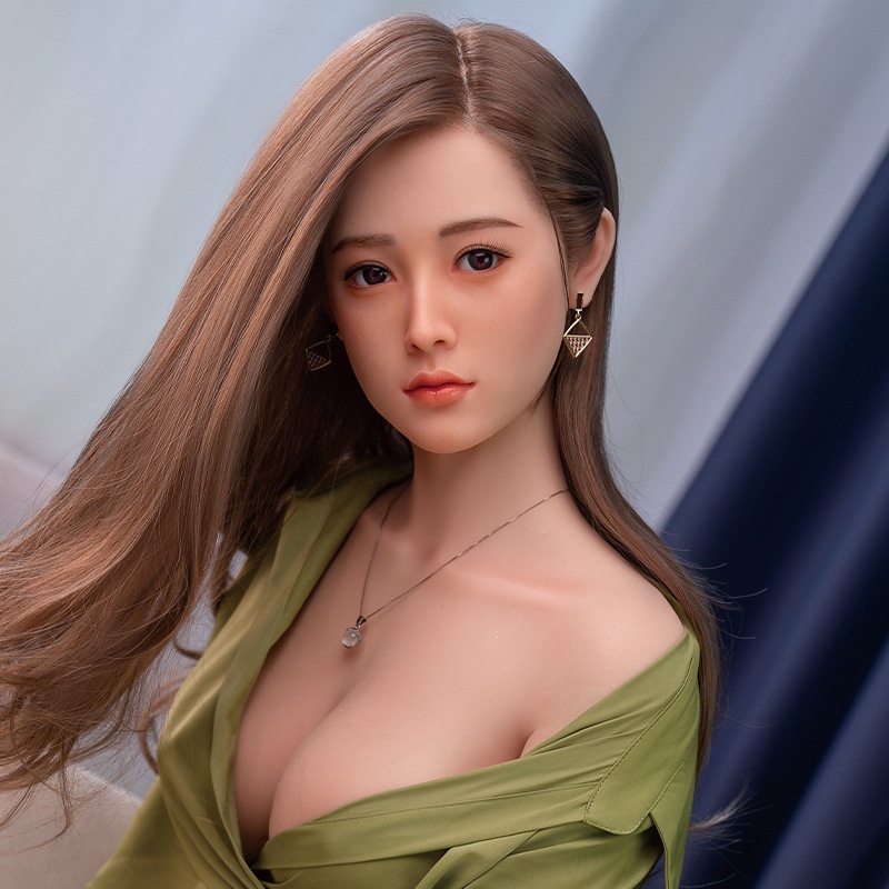 Premium Selection High Quality Silicone Male Sex Dolls Insertable Adult Hair-Planted Non-Inflatable Solid Doll Head Apricot 5