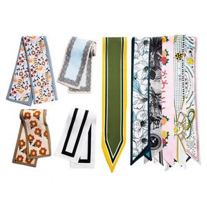 Écharpes en soie carrées imprimées de luxe, élégantes et classiques européennes, pour l'automne, l'hiver, l'été et le printemps, foulard en soie, bandana en soie - Product Image 1
