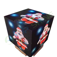 Écran d'affichage LED publicitaire numérique en forme de cube, SMD2121, pleine couleur, P2.5, 128x64 points, bon prix, pour intérieur
