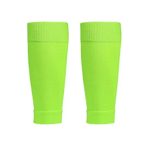 Football soccer socks Compression Calf Sleeves custom elastic soft soccer guards shin pads socks