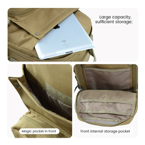 Sac à dos unisexe LUPU BL069 grande capacité, imperméable, style Normcore/Minimaliste, en tissu Oxford, avec fermeture éclair et sangle camouflage, idéal pour l'extérieur - Nouveauté 2026, Vente Flash - Product Image 4