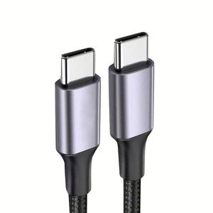 Premium 65W Type c <b>Cable</b> Nylon Braided PD <b>USB</b> C to C Fast Charging Data <b>Cable</b> - Product Image 1