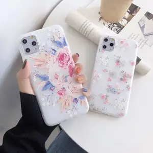 Fashion 3D Art Rose Flower Painting for Phone 15 13 12 Pro Max X XR XS 11 7 8 Plus Matte Tricky Relief Soft TPU Back Cover
