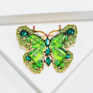 Nuevos broches de mariposa de cristal de moda, broche de insecto Animal de moda para damas - Product Image 6