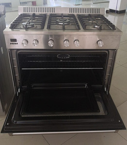 Thiết Bị Nhà Bếp Phương Tây Thép Không Gỉ Phạm Vi Lò 5 Đầu Đốt Gas Lò Với Grill Hẹn Giờ Lưu Trữ Ngăn Kéo - Product Image 3