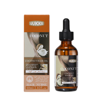 Huile capillaire UUKKG Private Label, huile essentielle pour cheveux à la noix de coco, à la papaye, à la rose, multi-saveurs, nourrissante, lissante, 50 ml
