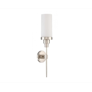 Modern Design Frosted White Color Glass Lampshade <b>Wall</b> <b>Sconce</b> with Chrome Finished for Hotel Clubs Lighting - Product Image 1