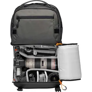 Saco fotográfico impermeável com tripé cinta lateral e compartimento de câmera de acesso frontal para laptop ao ar livre uso câmera mochila