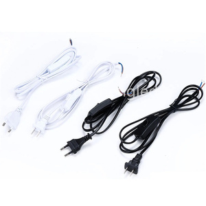 Black 2Pin INMETRO Ac Power Cord With IEC C7 2x0.75mm2 Ac <strong>Cable</strong> European Plug 2 Pins <strong>Rubber</strong> Extension 220 Volts Power Cord - Product Image 3