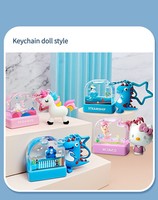 Timbres cadeaux flottants pour enfants, vente en gros, jouet mignon, sceau de vêtements pour enfants, porte-clés, style poupée