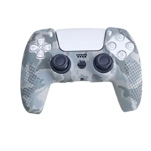 HOXC Hot Selling Water Transfer Printing Silicone Cover Case for <strong>PS5</strong> <strong>DualSense</strong> <strong>Controller</strong>, Studded Antii-slip Grip Skin for <strong>PS5</strong> - Product Image 1
