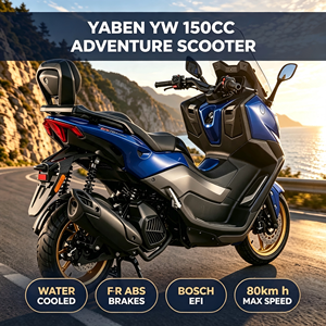 <span class=keywords><strong>Nueva</strong></span> Motocicleta de Aventura YABEN Modelo YW 150CC, Refrigerada por Agua, Frenos ABS Delanteros y Traseros, ECU BOSCH, Inyección Electrónica, Uso Todoterreno, Zhejiang - Product Image 4