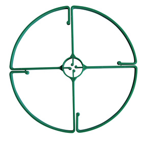 Anneau de soutien pour plantes en plastique vert réglable pour treillis de jardin et plantes grimpantes - Product Image 4