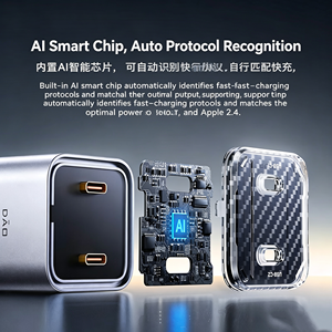 Kit chargeur GaN double port Nubia RedMagic Daofeng Energy Block Mini 90W, chargeur rapide Type-C 65W, compatible avec iPhone 17 / 17 - Product Image 6