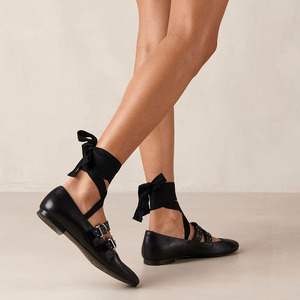 Doppia <span class=keywords><strong>fibbia</strong></span> Mary Janes <span class=keywords><strong>scarpe</strong></span> da balletto alte donna sandali piatti <span class=keywords><strong>con</strong></span> <span class=keywords><strong>fibbia</strong></span> - Product Image 3