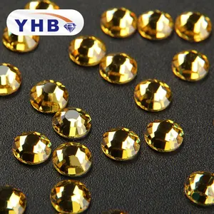 Yhb Embellishments Diamanten Decoratieve Stenen Kristallen Gold Hotfix Steentjes Voor Kleding