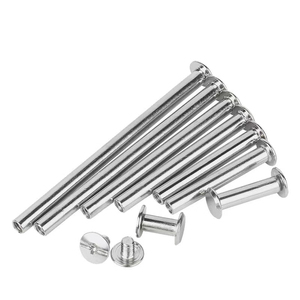 ทองและเงิน M4 M5 M6 M8แบนรอบ Slotted ข้ามหัวตาบอดชายและหญิงสกรูสกรูชิคาโกสำหรับไฟล์แยกประเภทหนัง - Product Image 2
