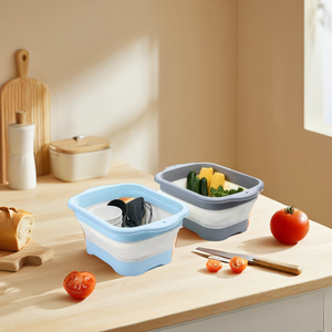 YHYP Bassin pliable en <span class=keywords><strong>plastique</strong></span> de haute qualité, matériau PET, multifonctionnel, écologique, portable - Product Image 2