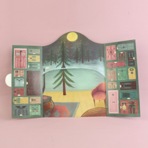 Calendrier <span class=keywords><strong>de</strong></span> l'Avent <span class=keywords><strong>de</strong></span> Noël 3D pliable <span class=keywords><strong>personnalisé</strong></span> avec 24 portes ouvrables, affiche <span class=keywords><strong>de</strong></span> compte à rebours des fêtes <span class=keywords><strong>de</strong></span> 25 jours avec mini-enveloppes - Product Image 1