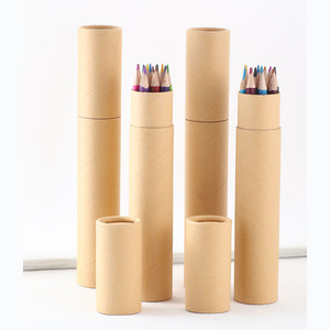 Caja Tubo de papel Embalaje 12 piezas Lápices de dibujo de estilo redondo largo Juego de doble punta <span class=keywords><strong>24</strong></span> Lápiz de <span class=keywords><strong>color</strong></span> - Product Image 6