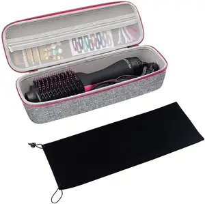 Benutzer definierte Hard Travel Case Haartrockner Bürste Hot Tools Einstufiger Haartrockner Heißluft bürste Trage tasche Box EVA Schutzhülle