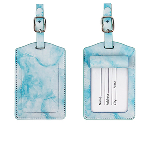 Tùy chỉnh khuyến mại móc khóa logo Móc Chìa Khóa Móc Khóa Treo hàng không Check-in nhãn máy bay lên máy bay vượt qua Da Hành Lý tag - Product Image 2