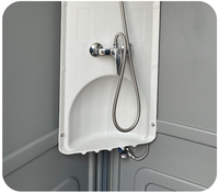 Récipient portable en acier et plastique pour salle de douche pour plage maison bureau parc salle de bain extérieure utilisation toilettes sites et parcs