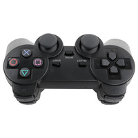 Manette de jeu sans fil 2,4 G portable en stock, double vibration, pour PS2, compatible P2