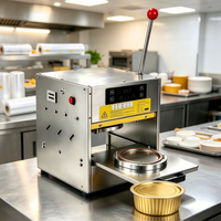 Scelleuse thermique manuelle pour contenants ronds en aluminium, fonctionnement simple, machine à sceller les boîtes alimentaires