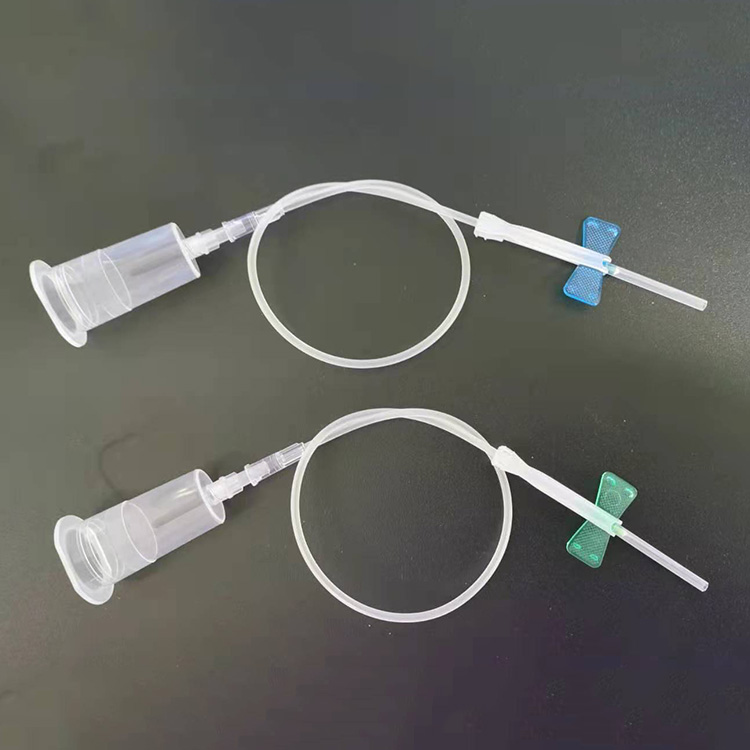 Aguja de colección de sangre al vacío tipo ala de mariposa desechable médica 20/21/22/23/24g