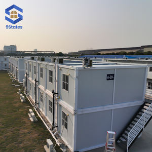 Dormitorio Container per Studenti, Alloggio Prefabbricato da 20 Piedi con 4 Letti a Castello per Campus, Casa Modulare di Lusso con <span class=keywords><strong>Camera</strong></span> da Letto Doppia - Product Image 1