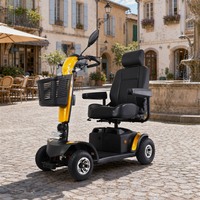 Scooter de mobilité ETM3 136 kg haute capacité, autonomie de 30 km, pour personnes âgées et handicapées, trajets longue distance en extérieur, CE ISO
