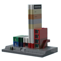 Bloques de Construcción Personalizados para Empresas, Modelo Arquitectónico de Edificio de Empresa, Juego de Ladrillos Emblemáticos, OEM, ODM, Regalo Promocional