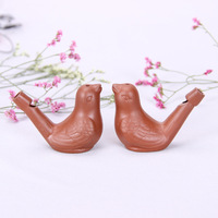 Sifflets d'eau vintage en forme d'oiseau, Ocarina en argile, Chiriments de pasépartout, Jouets de bain en céramique pour enfants, Vente en gros