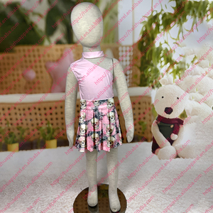Bd1-1 2021 Printemps Automne Hiver Ensemble jupe pour bébé fille, imprimé, style européen-américain, designs personnalisés, 87% polyester, élasthanne - Product Image 2