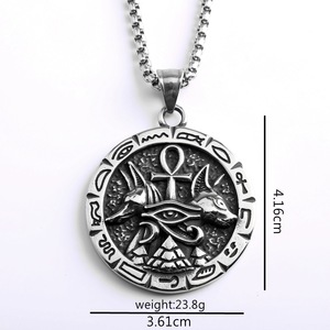 Yunnique-collar con colgante de acero inoxidable para hombre, collar con cruz Ankh del antiguo Egipto, regalo, joyería, accesorio de moda - Product Image 5