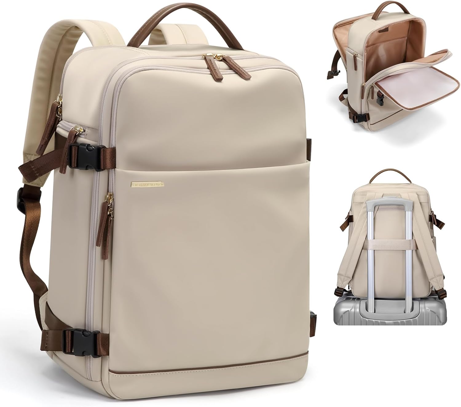 big backpacks with laptop compartment with one scrap MIDPAK Backpack - not too big, not too small Effectively prevent the risk of pickpocketing during the trip Deago Men Travel Laptop Backpack