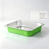 Barquette alimentaire multi-usages en aluminium jetable, boîte à lunch à emporter, emballage pour cuisson, barbecue et restauration