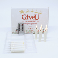 Lilin Elektronik LED dengan Remote Control 10 Tombol, Dioperasikan dengan Baterai AA, Lampu Lilin Hangat untuk Dekorasi Pesta Ramadan, Rumah, dan Pernikahan.