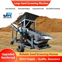 Machine de criblage de sable professionnelle pour l'exploitation minière avec séparateur de pierres, cribleur mobile à tambour pour applications en carrière