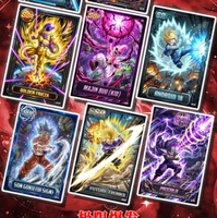 Cartes d'art Dragon Ball Z du Japon, cartes de jeu en papier coloré avec personnages DBZ, cadeaux pour les fans, jouets