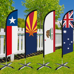 <span class=keywords><strong>Arizona</strong></span> için Ulusal Kurumsal Tarz Polyester Swooper Plaj Bayrağı Özel Baskılı Promosyon XZBN Markası - Product Image 4