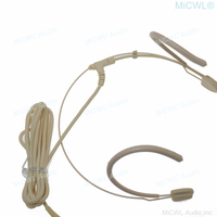 Microphone de casque omnidirectionnel 2,5 mm à condensateur avec connecteur mini XLR pour système sans fil SLX ULX QLX, pour discours et présentations