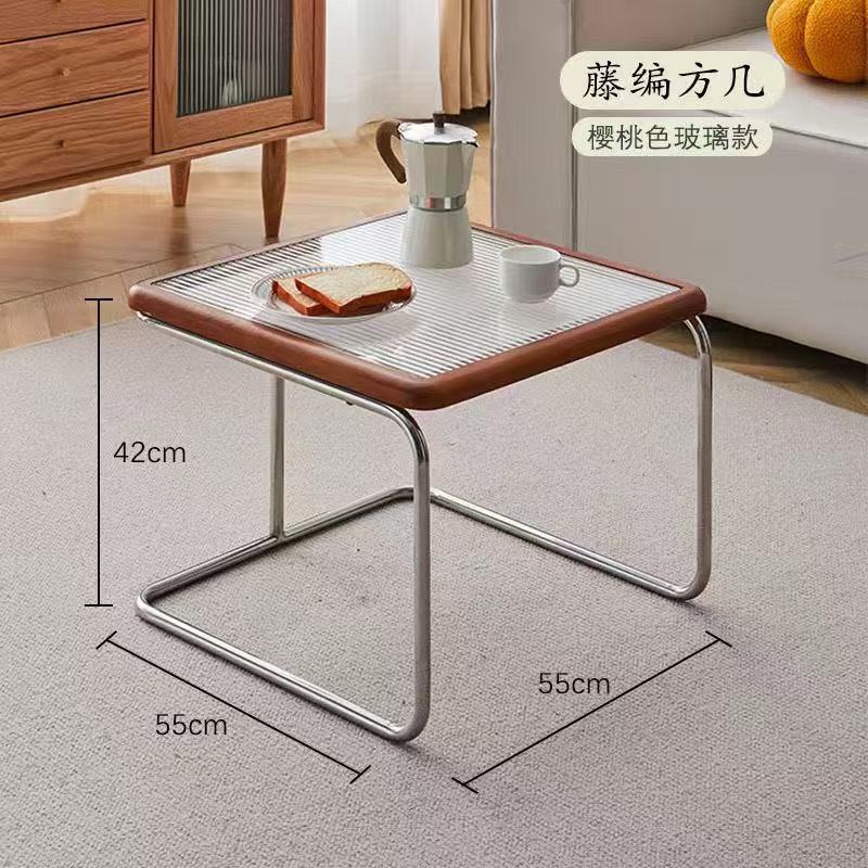 Grande table d'appoint aux couleurs de l'arc-en-ciel [vert cerise]